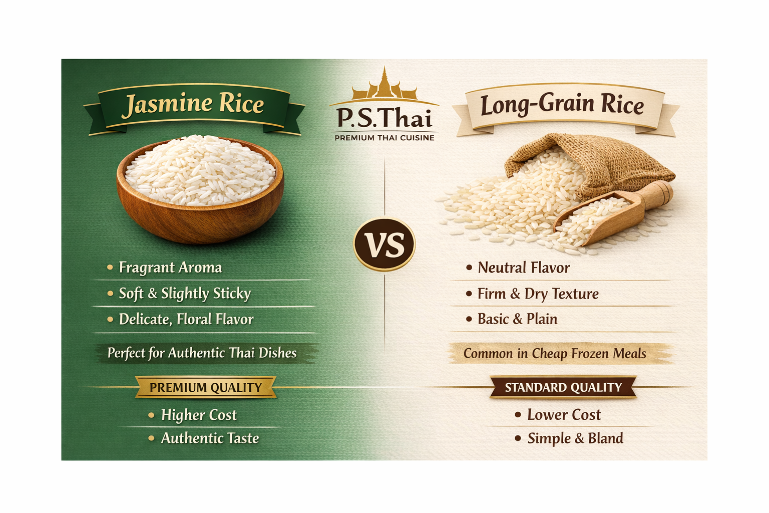 Jasmine Rice vs. Long-Grain Rice: Why the Right Grain Matters