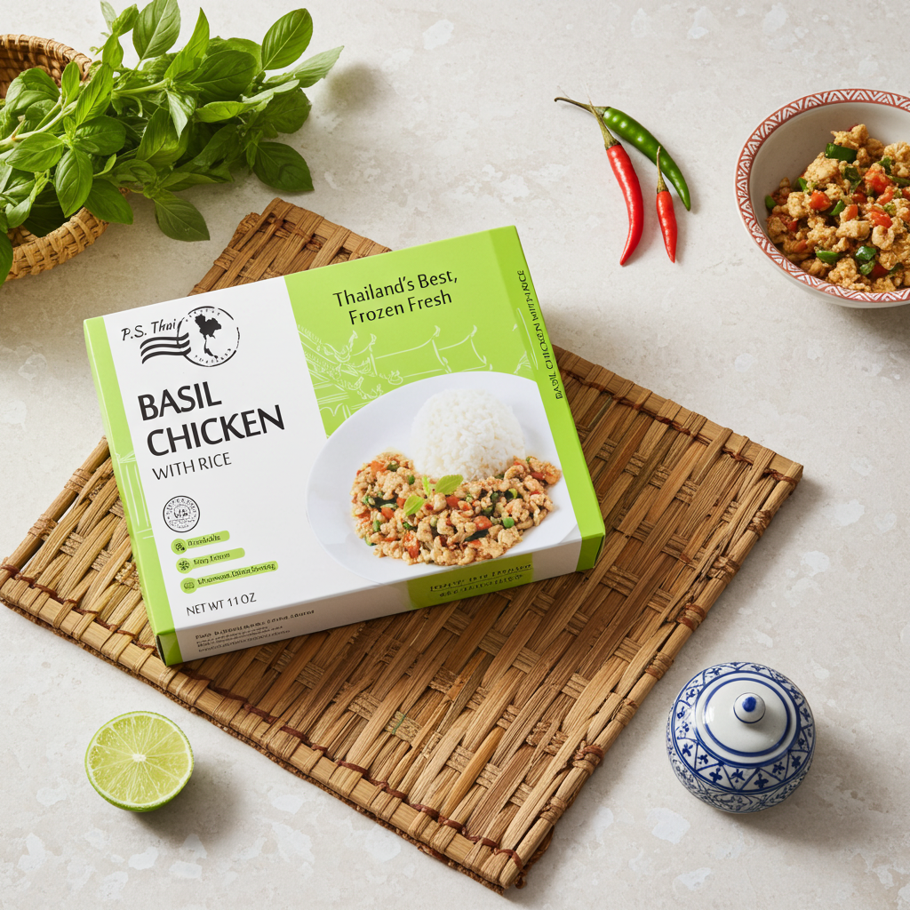 Basil Chicken with Jasmine Rice